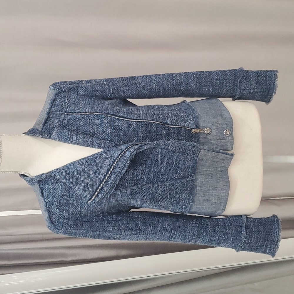 Intermix Boucle Moto Jacket Size 4